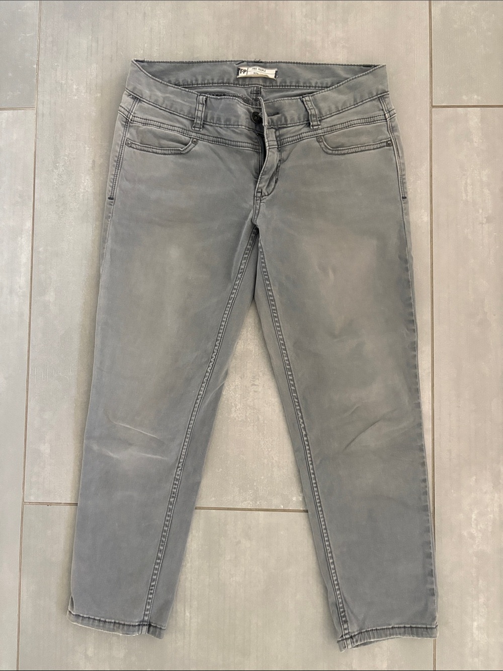 Free People Women's Gray Skinny Jeans